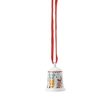 Hutschenreuther Sammelkollektion 22 Vor dem Kamin Porzellan-Miniglocke, 02250-727420-27919, Mehrfarbig, 5 cm im Sale